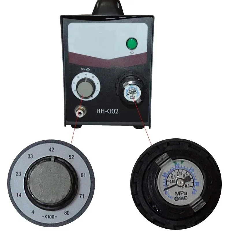 Desktop Pneumatic Engraving Machine HJ-120 Single Head Engraving Machine Jewelry Tool Equipment Microengraving Machine 110/220V
