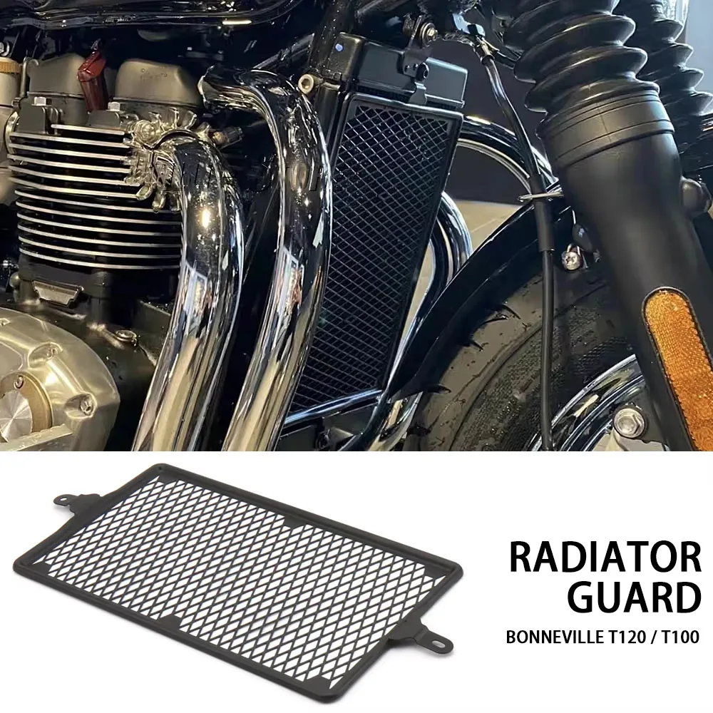 

New Motorcycle For Bonneville T100 T120 Thruxton RS For Street Twin Speed Twin Radiator Grille Guard Protector Cover