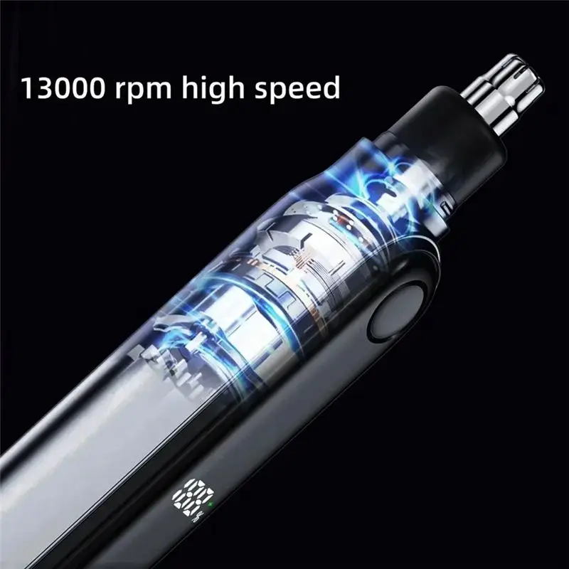 [NEW!ABMK】 LED Display Nose Trimmer For Men, Rechargeable Waterproof Nose And Ear Hair Trimmer Easy To Clean