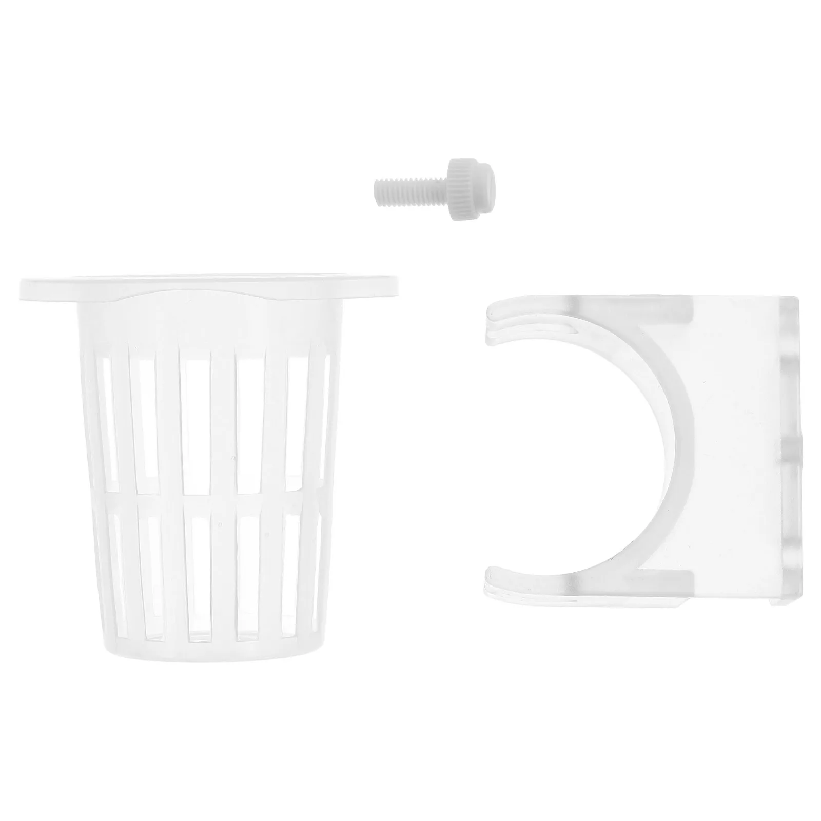 

2 PCS Vintage Fish Tank Decorations Aquatic Plant Cup Holder Pp Planter Aquarium Hydroponic Basket