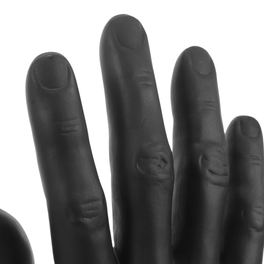 

2 Pcs Tool Hand Display Props Travel Male Mannequin Vinyl Finger for Jewelry