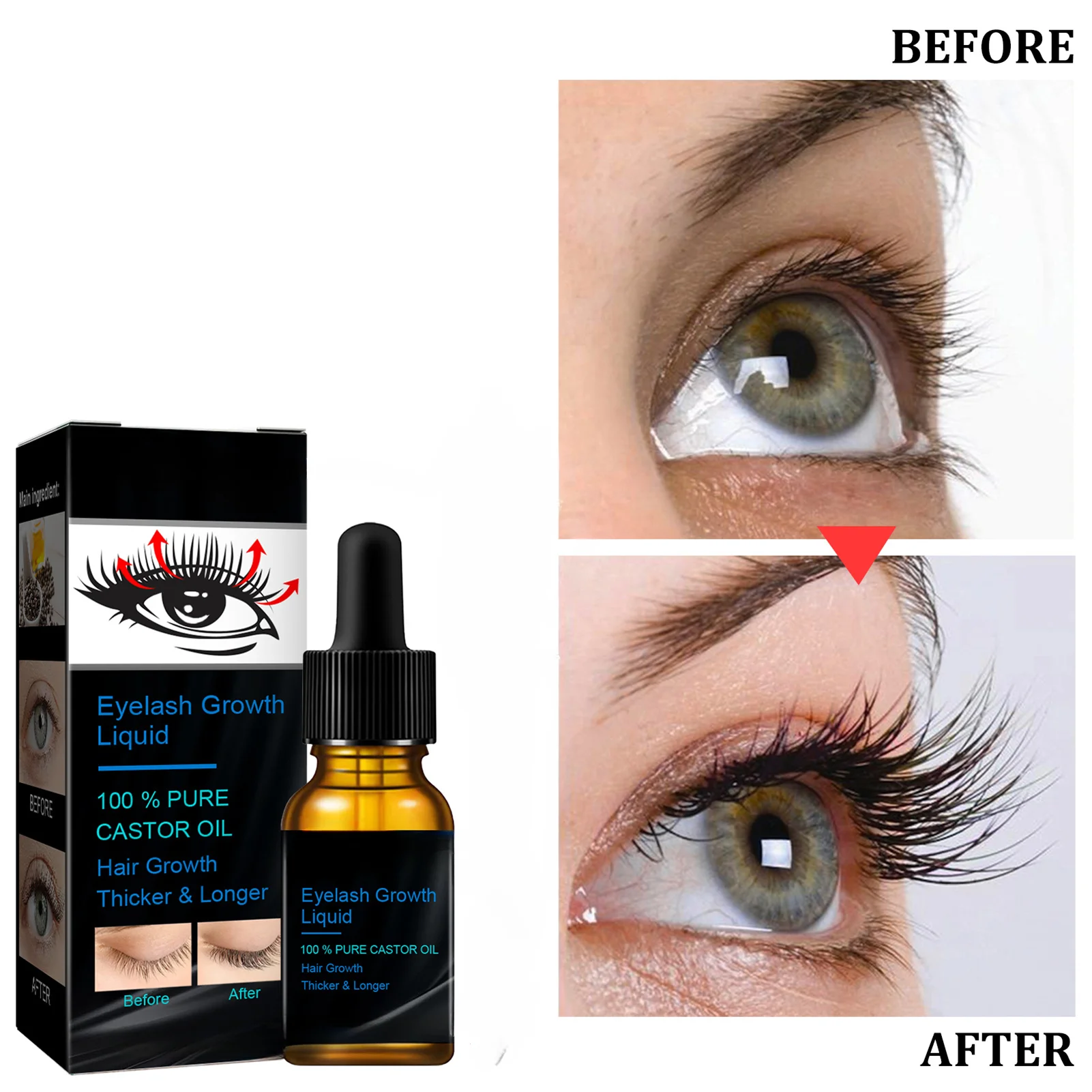 Wimpergroei Vloeistof 10Ml Sneller En Dikkere Wimpers Wortel Voeden Essentie Langere Dikkere Cosmetica Make Up Tools