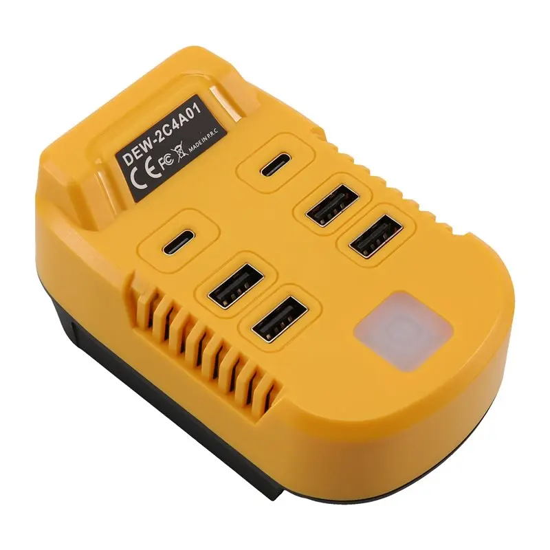 [B24B!】 USB For 20V Battery Type-C Input& Output Fast Charging QC3.0 USB-A 5V/3A Type-C Battery Adapter