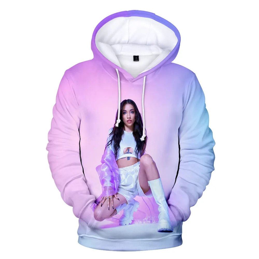 Maria Becerra-moletom unissex 3D com capuz de hip-hop confortável, tops casuais para todos os jogos, harajuku