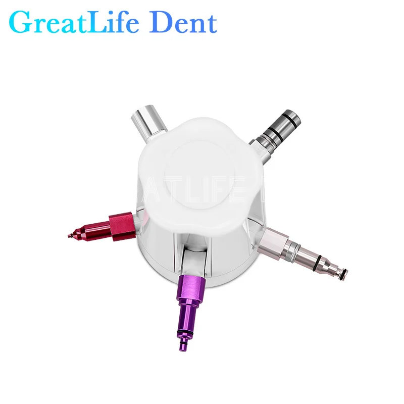 

GreatLife Dent Portable Maintenance Tools Dental Handpiece Cleaning Oil Lubricator with 5 Style Connector