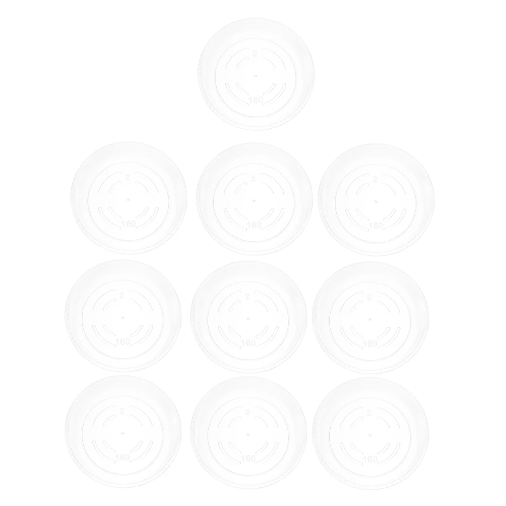 

10 Pcs Plastic Circular Chassis Round Planter Saucers Flower Pot Bottom Tray Drip Trays for Plants Water Catcher Plates