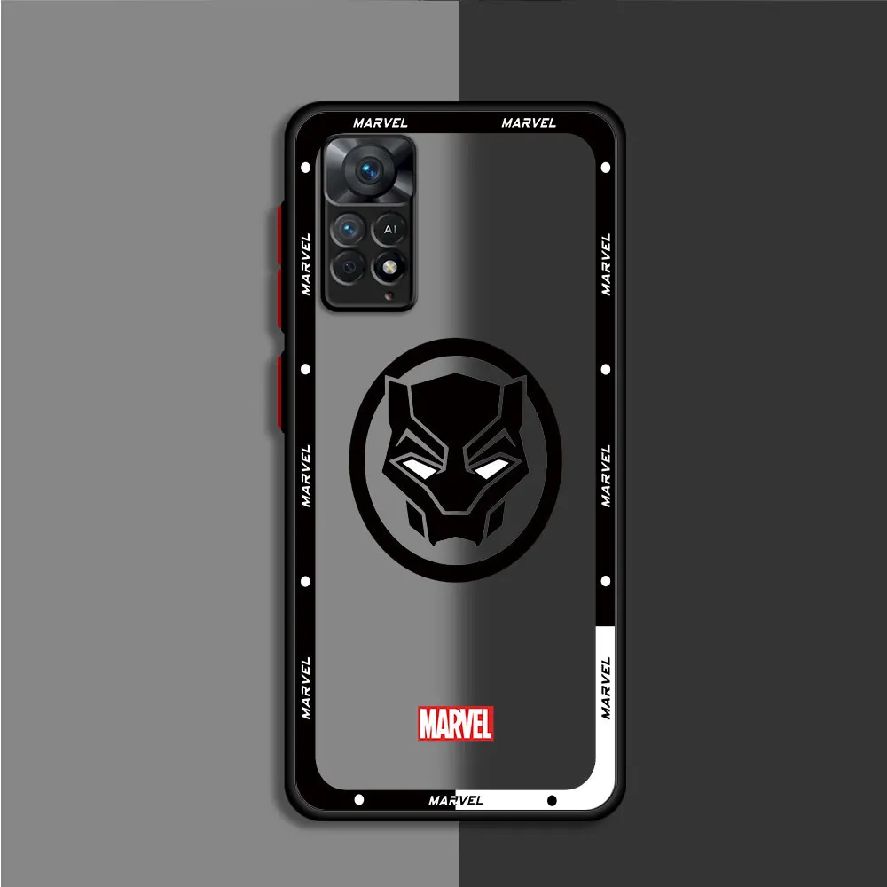 Marvel Hero Logo Phone Case for Redmi Note 9 11 Pro 11S 12S 11T 9S 10 Pro 8T 8 7 10S 12 13 Pro 13 Pro Plus Soft Bumper Cover