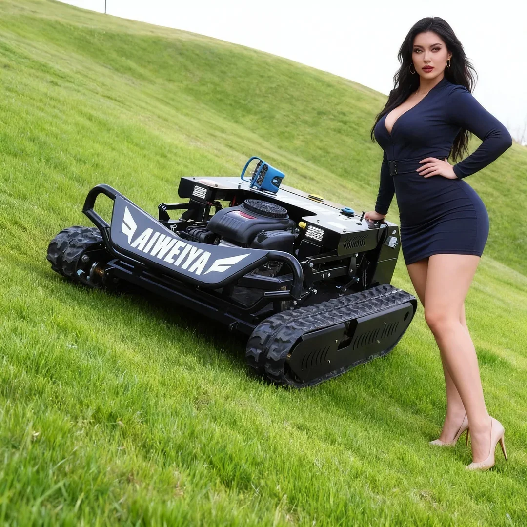 

Customized CE/EPA Certified Wireless Remote Control Lawn Mower Tank High Horsepower Engine Online Beauty Customer Service