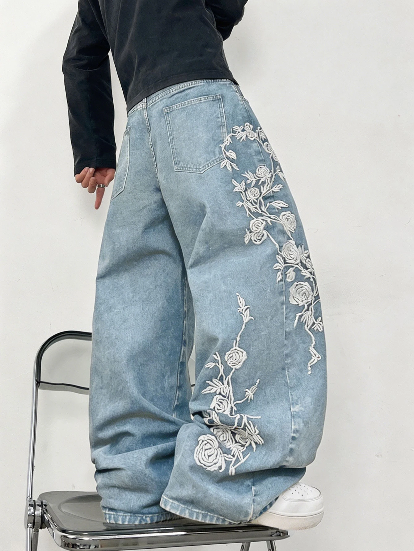 Men'S Fashion With Baggy Jeans - Jean baggy vintage pour homme avec