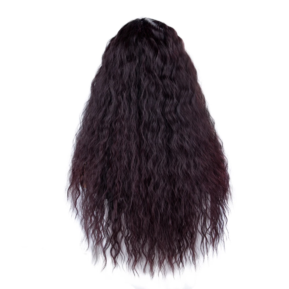 22 Inch Curly Synthetic Wigs for Black Women Long Afro Curly Synthetic Hair Wigs Rubber Scalp Part Heat Resistant Afro Hair Wigs