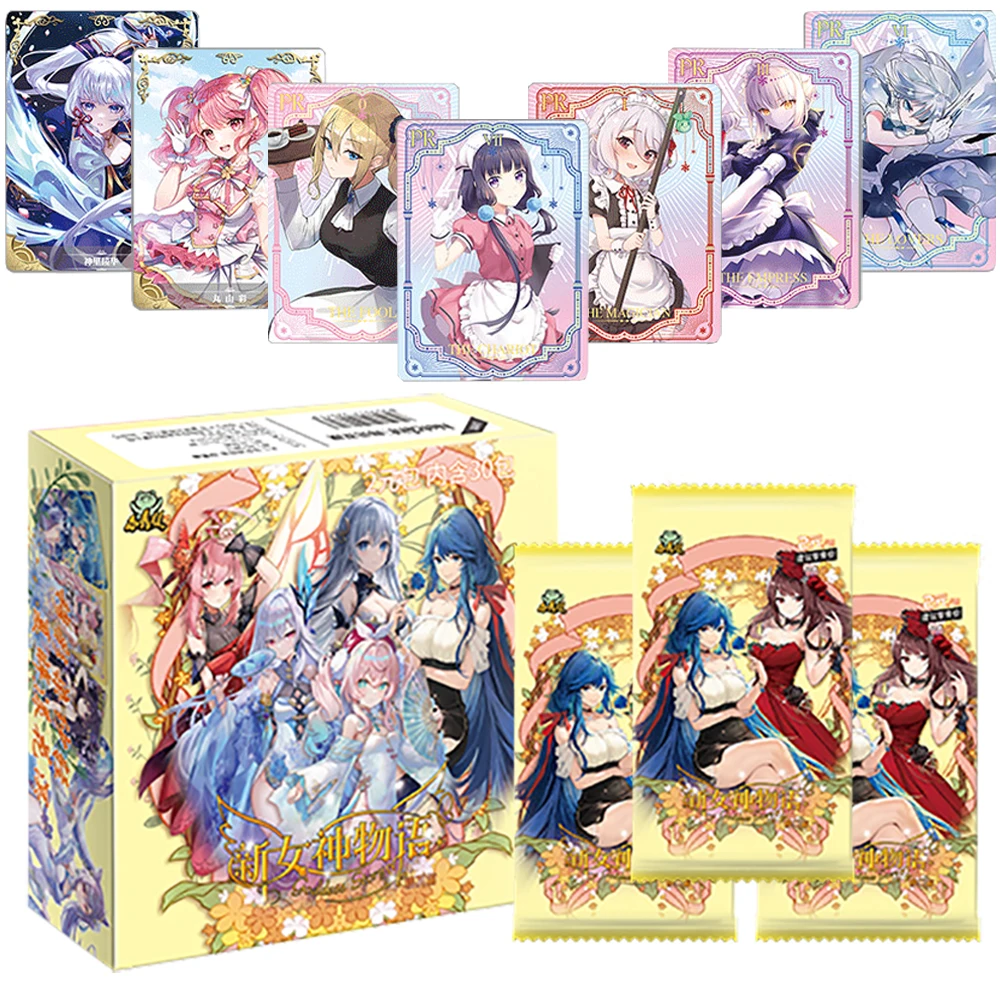 

Коллекционная карта «История богини», популярная и очаровательная аниме-девушка, редкая многоцветная цветочная тема, ограниченная карта, рождественские семейные подарки