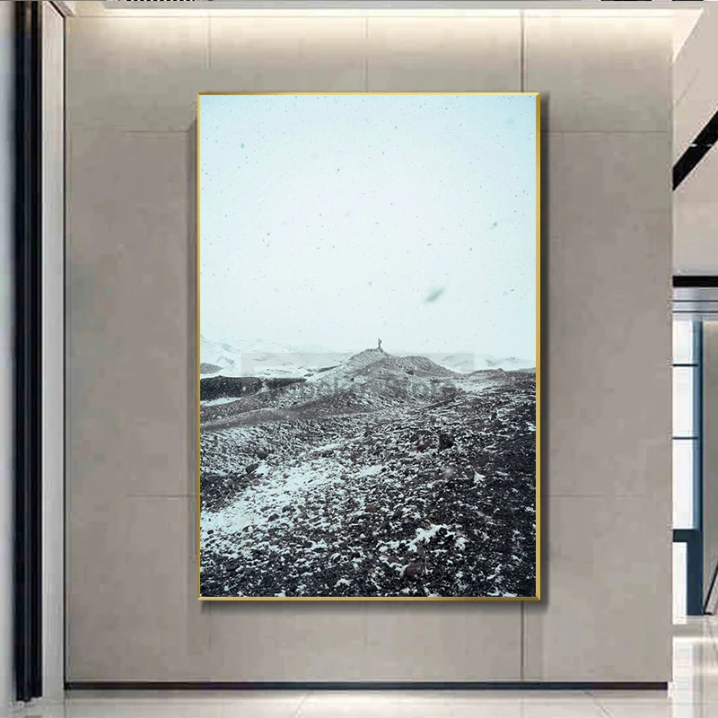 ملصق صور سفر طبيعي ، لوحة قماشية جليدية ، منظر طبيعي ، صور فنية جدارية ، غرفة منزل ، ديكور حديث #4