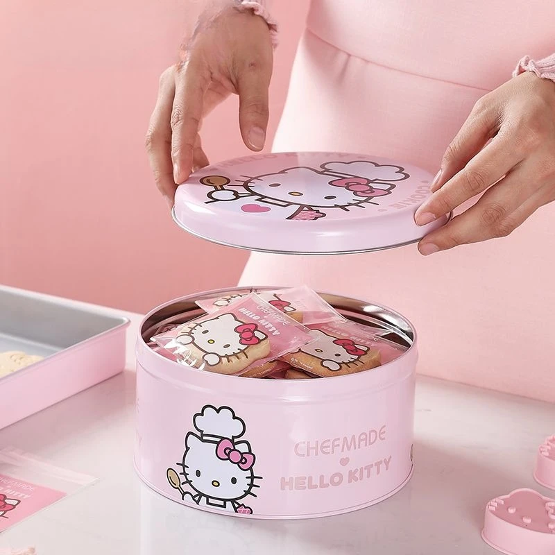 Cartoon Sanrio Hello Kitty Nougat Snowflake Crisp Cookie Packaging Bag Self Sealing Bag Cute Baking Tool 50pcs Gift for Friends