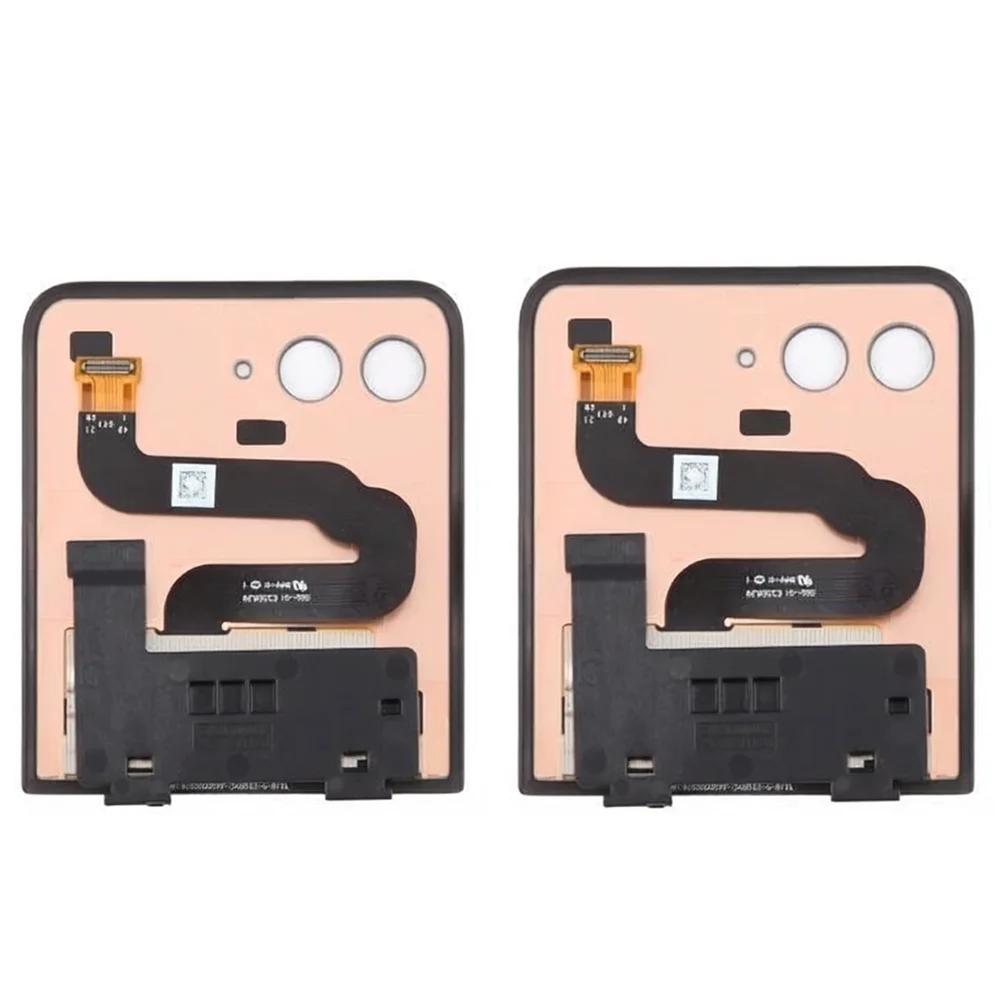 Second External AMOLED For Motorola Razr 50 Ultra LCD For Moto Razr 50 Ultra Display Touch Screen Digitizer Assembly Replacement