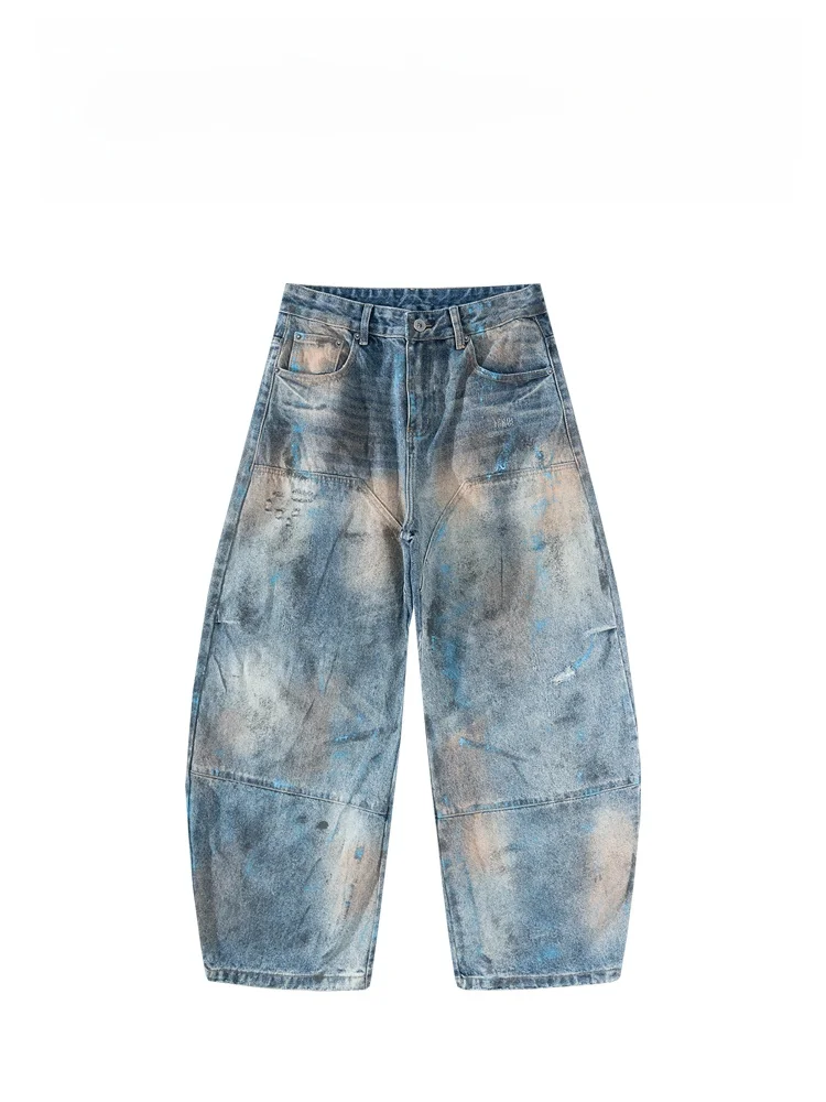 

BAIRBAOLIY American High Street Heavy Waed Men's Jeans fiti Design Lightweight Luxury Knife Jeans Casual Faion