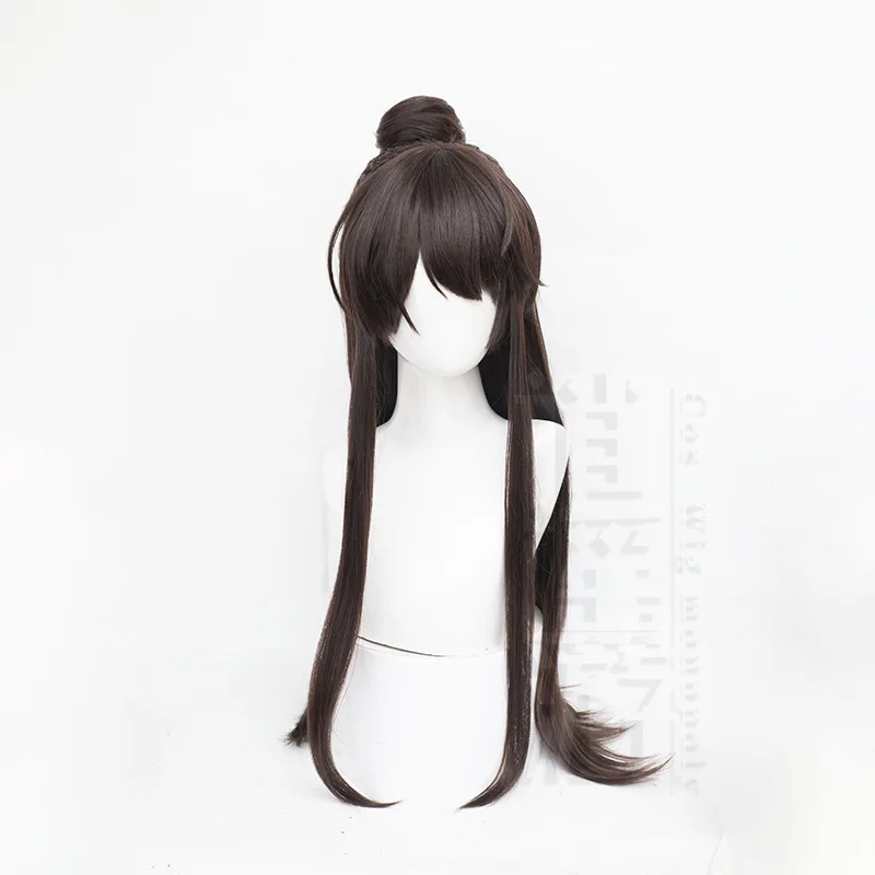 Code: Yuan Guangling Wang Cosplay Wig Simulation Scalp Top Tiger Clip Hair Package Halloween Gift