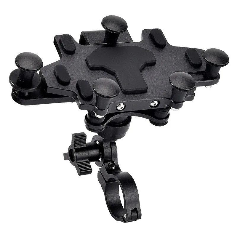 Universal Motorcycle Phone Holder Multiple installation methods Alloy Shock-Absorbing Phone Stand Adjustable Navigation Bracket