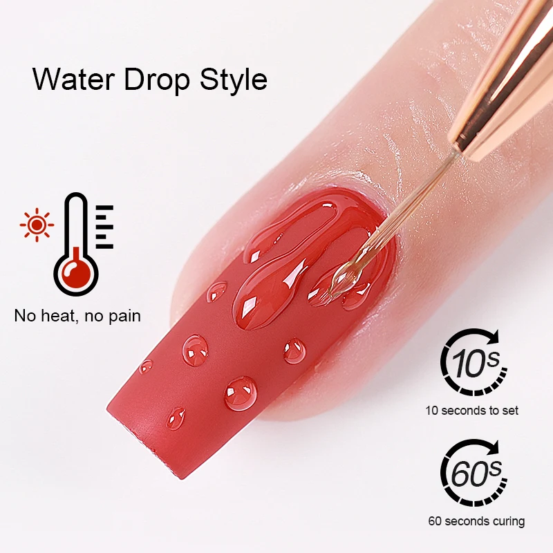 AS Water Drop Wave Gel Nail Gel Polish Clear Ripple Gel Nail Vernis Varnish Glue Phototherapy 15ml Glass Water Drop Glue