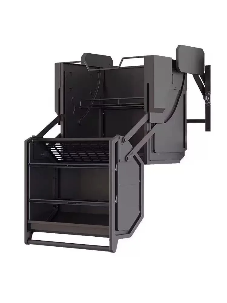 long service life storage drop-down basket double drop-down basket kitchen cabinet accessories