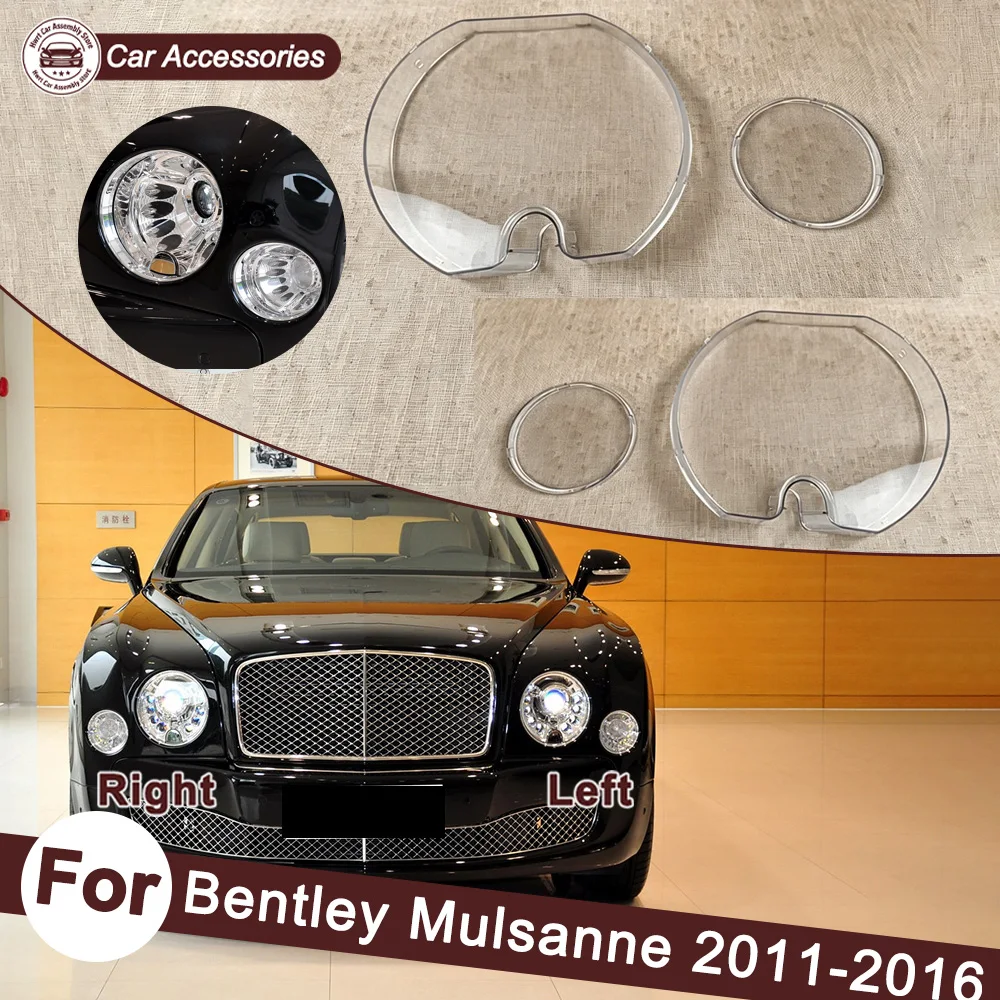 

Headlight Cover Transparent Headlamp Shell For Bentley 2011-2016 Mulsanne Lamp Shade Lens Replace Original Lampshade Plexiglass