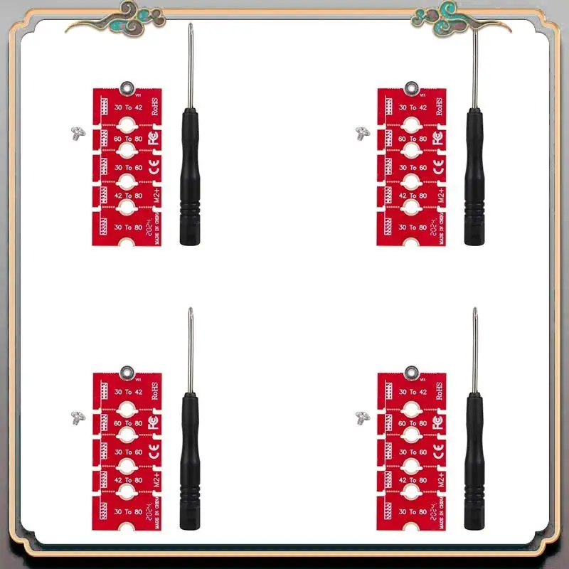 A46M-4X M.2 NGFF NVME SSD Extension Bracket Transfer 2230 2242 2260 2280 Length Extend Adapter Bracket Card Plate Change Long