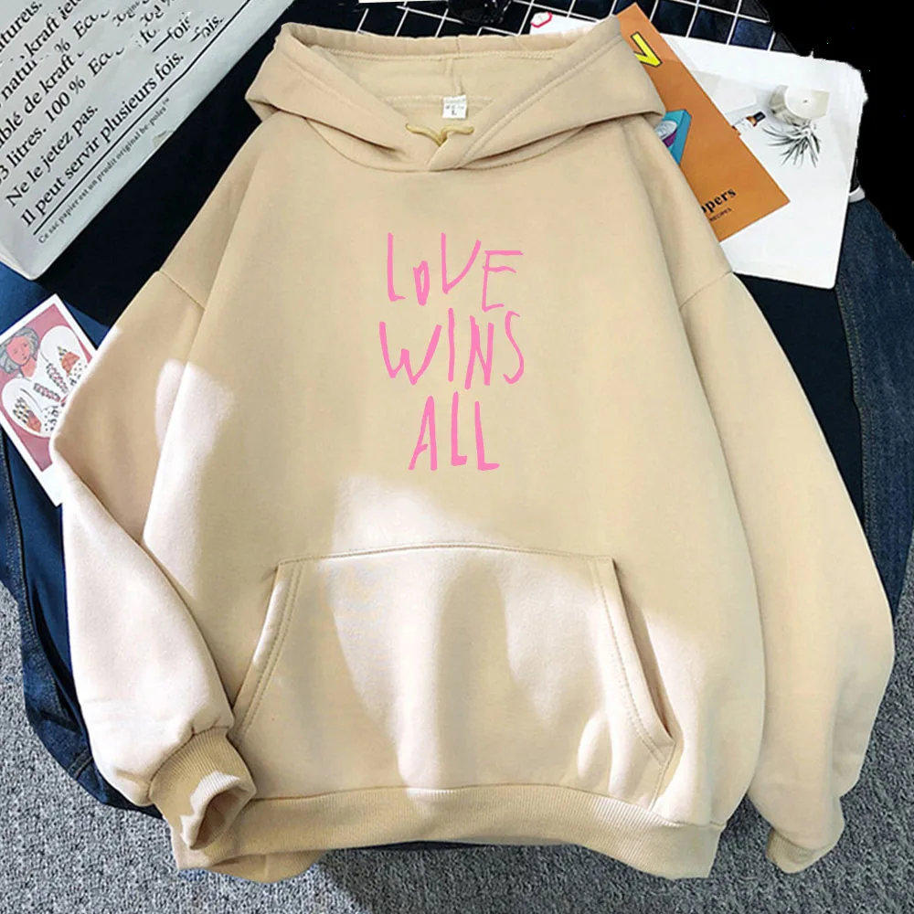 I & U Love Wins All sudaderas con capucha para fanáticos, ropa de calle informal de manga larga con estampado de letras, cantante coreano, nueva canción, Hip Hop