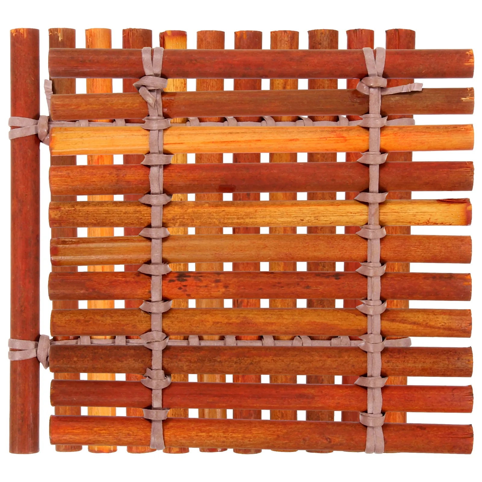 

2pcs Bamboo Cup Mats Heat Insulation Placemats Decorative Desktop Coasters For Home Bar Reusable Protective Tabletop Mat Bamboo