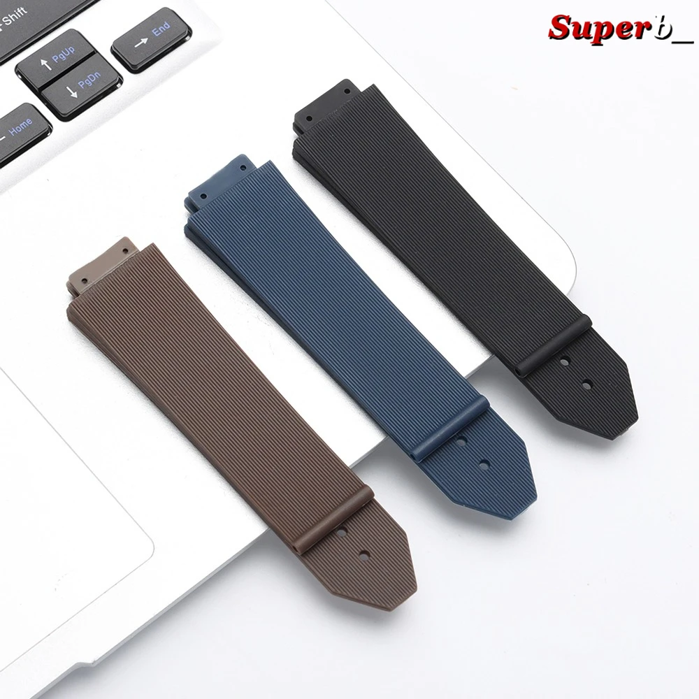 Silicone Watch Band for Hublot BIG BANG Classic Fusion Series Replacement Bracelets Men Women Waterproof Watch Strap Accessories