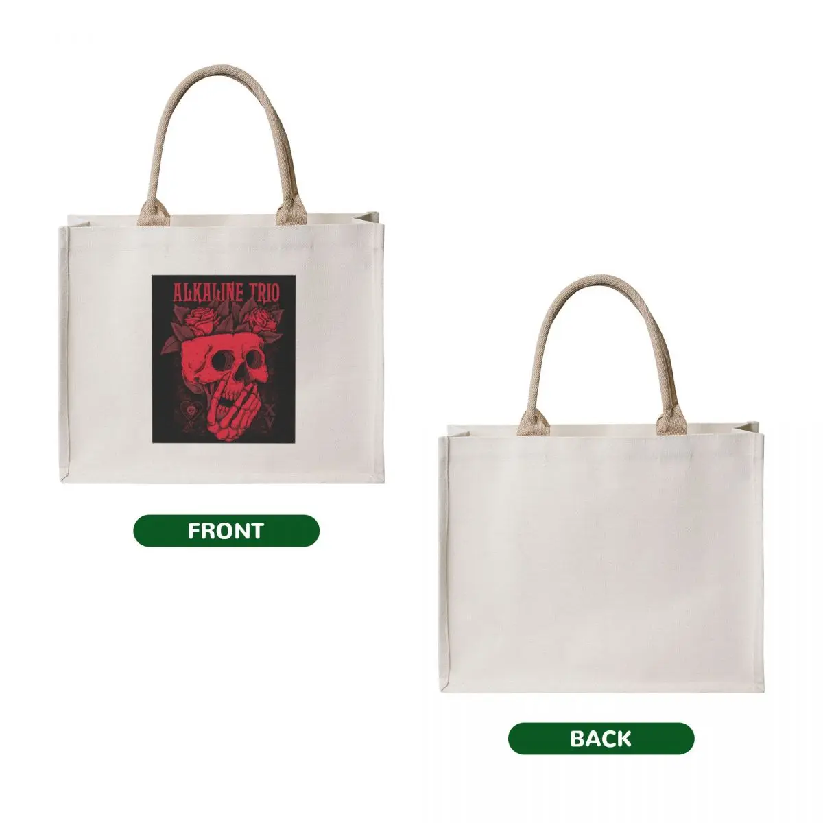Alkaline Trio Tote Bag foldable reusable bag Shopping bags shopping bag