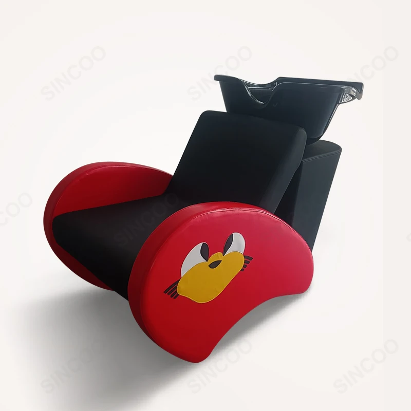 

Cheap Children's Professional Shampoo Chair Can Be Customized With Pattern Color And LOGO Shampoo Bed