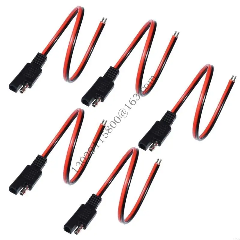SAE 빠른 분리 어댑터 케이블 12AWG 1 피트 5 피스 솔라 패널 및 야영자를위한 휴대용 액세서리.