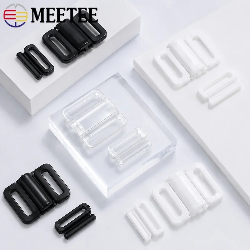 100 Sets de Broches de Plástico de 8-25mm para Sujetadores, Cierres Frontales de Nylon para Trajes de Baño, Bikinis, Ropa Interior, Costura, Lencería, Reparación y Accesorios de Manualidades