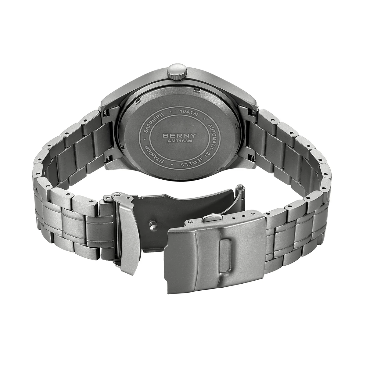 Men's Titanium Automatic Field Watch with Sapphire Crystal and Date
