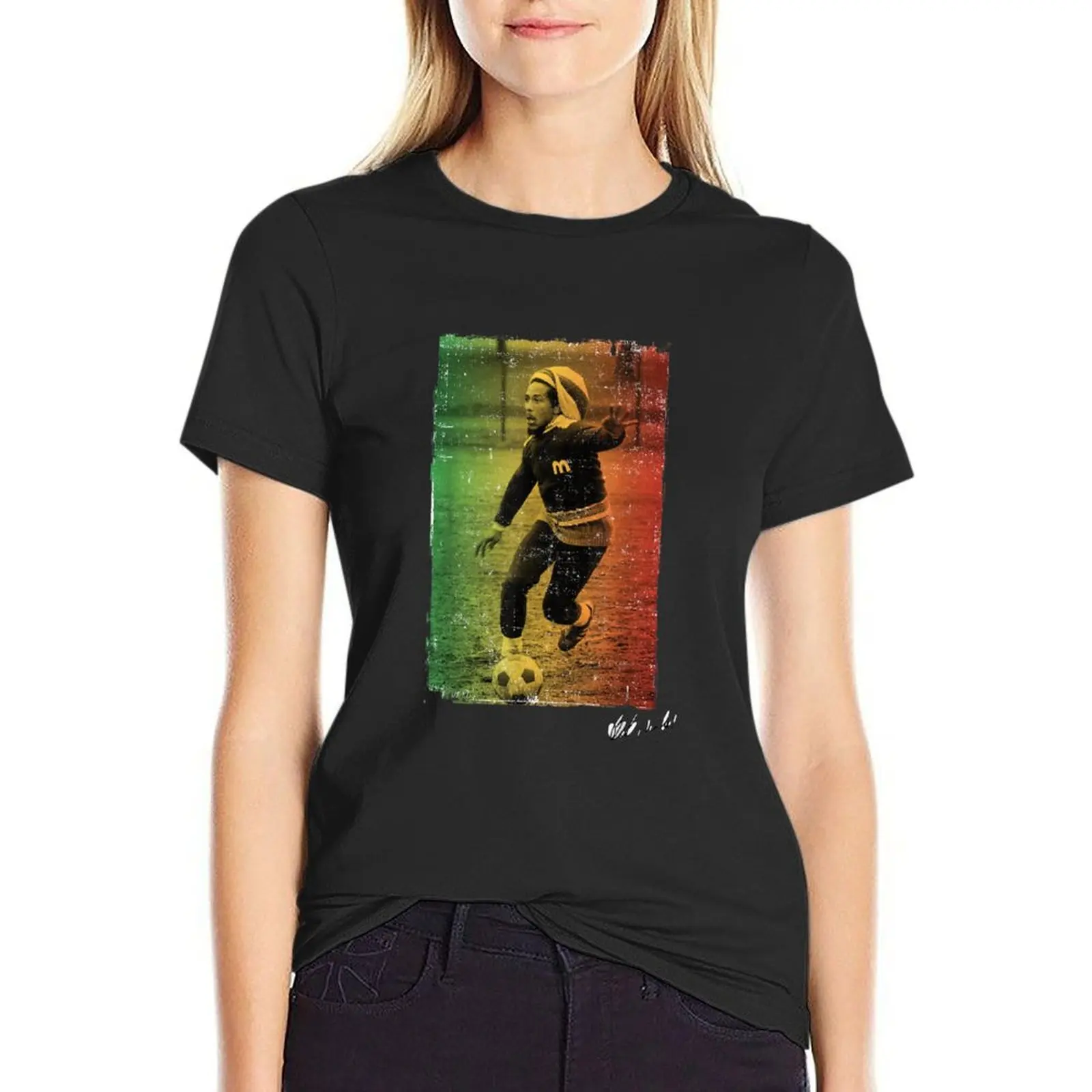 Rasta Football T-Shirt sublime Blouse graphics t-shirts for Women pack