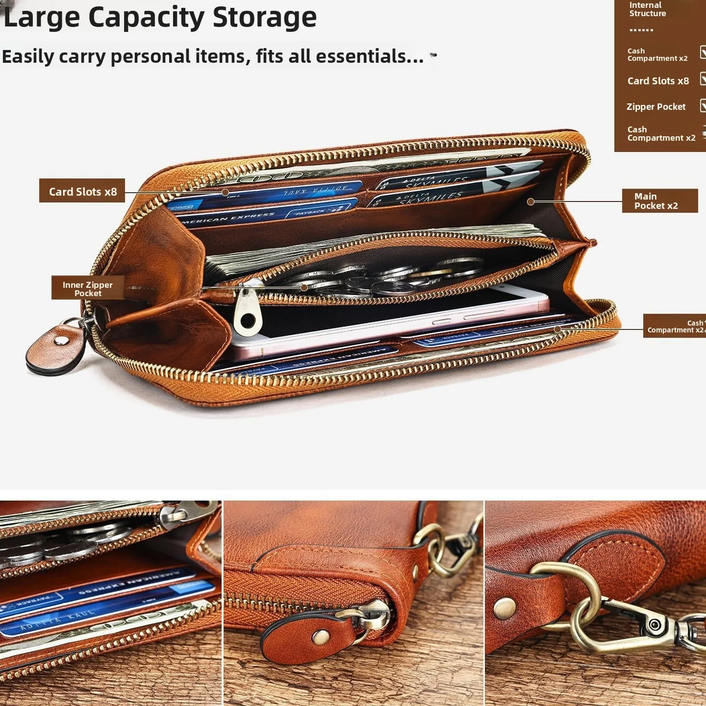 handmade-long-leather-men's-wallet-autumn-winter-rfid-anti-theft-zipper-top-layer-cowhide-luxury-handbag-functional-small-bag