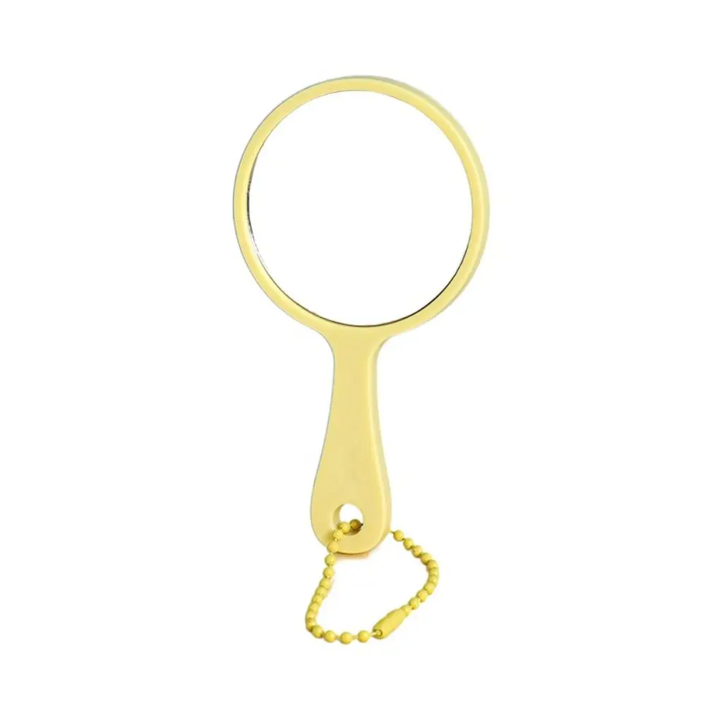 Hanging Compact Mirror with Key Ring Mirror Pendant Keyring Charms Travel Mirror Single Side High-definition Pocket Mirror