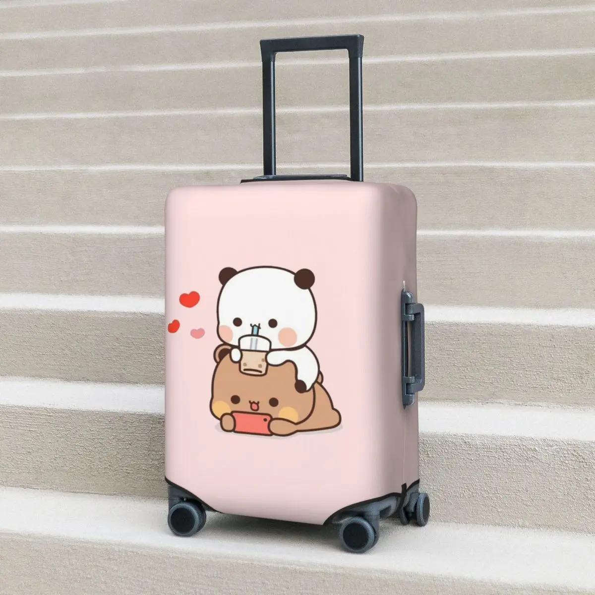 

Медведь и панда Бубу Дуду воздушный шар чехол для чемодана защитные эластичные дорожные защитные чехлы для багажа для 18-32 дюймов