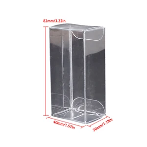 Rechteck sauber PVC Box, Geschenkausstellungsschachtel, Kosmetik -Handwerksverpackungsbox, passende transparente Kunststoff für Hotwheels, 30x40x82mm, 50pcs 8 Hauptverkaufsbox Badezimmer PVC - №4
