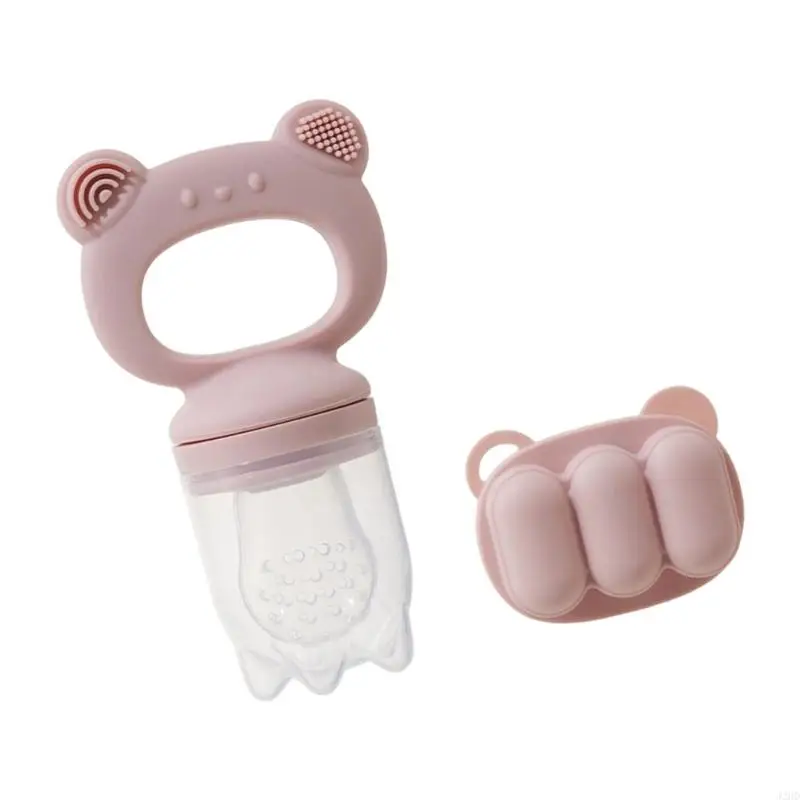 J2HD Baby Fruit Teeder & Freezer Nibble Tresh Combo ، Milbilk Prognze Trouze Moulds for Baby التبريد التسنين