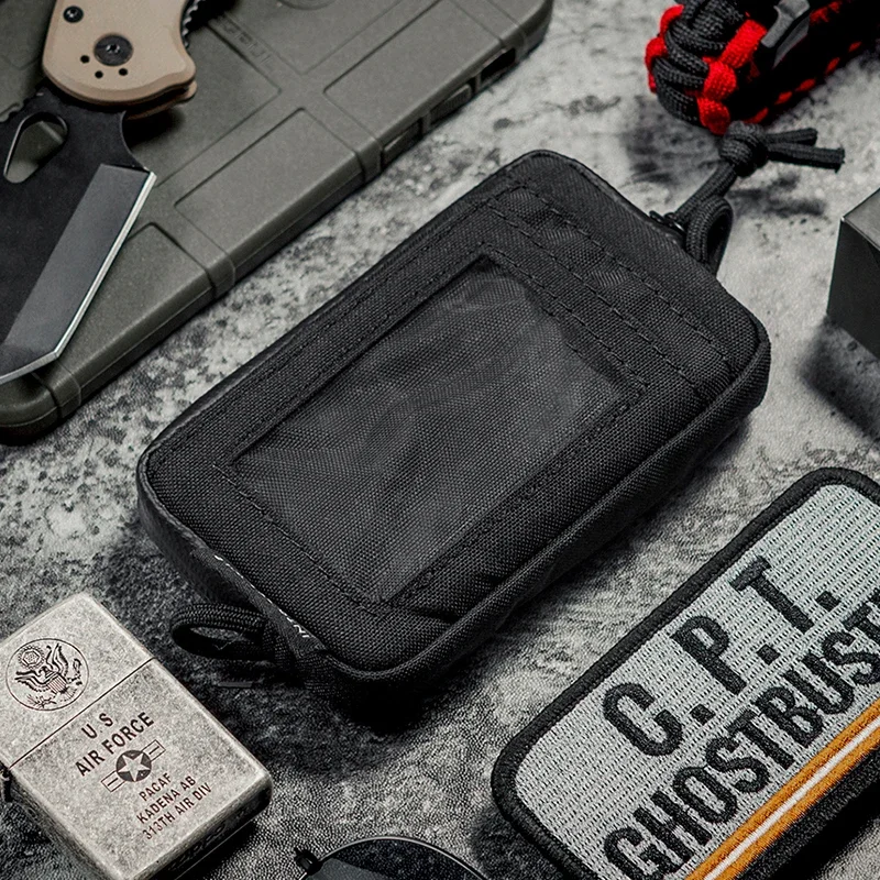 ONETIGRIS bolsa EDC impermeable monedero portátil tarjetas cremallera - imagen 4
