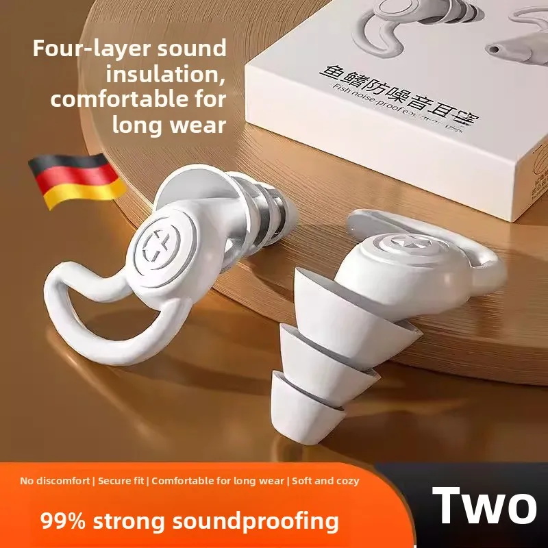 睡眠用シリコン耳栓-騒音軽減-超防音-いびき対策-快適な装着感-長時間使用可能