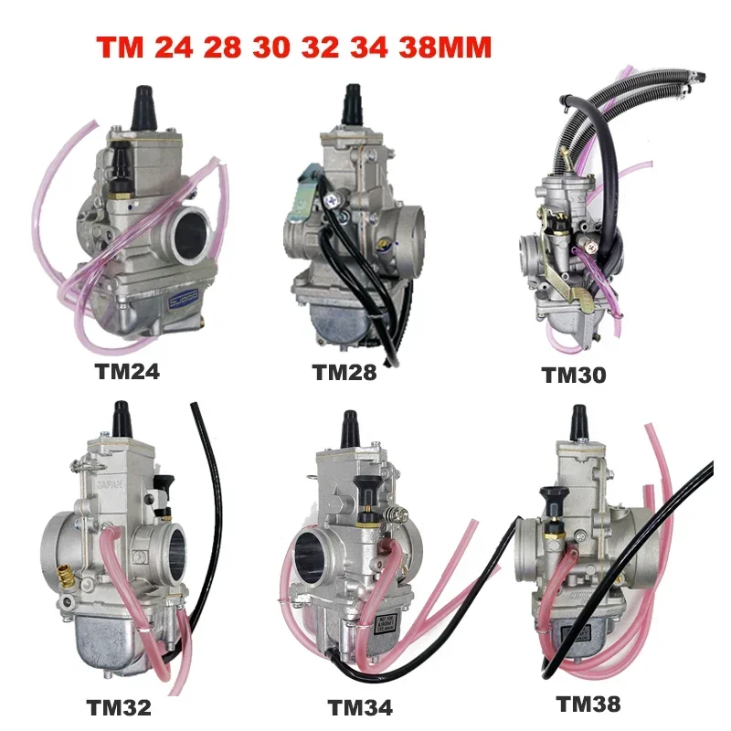 TM24 28 30 32 34 38MM Carburetor For Mikuni Carburador Vergaser TM24 TM28 TM30 TM34 TM32 TM38 Flat Slide Spigot TM34-2 42-6100