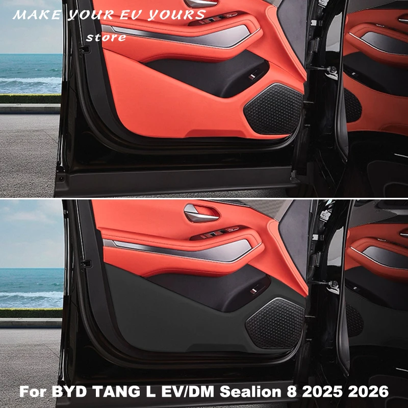 

For BYD TANG L EV/DM Sealion 8 2025 2026 Car Door Anti Kick Pad Door Panel Protective Stickers Anti Dirt Patch Auto Accessories