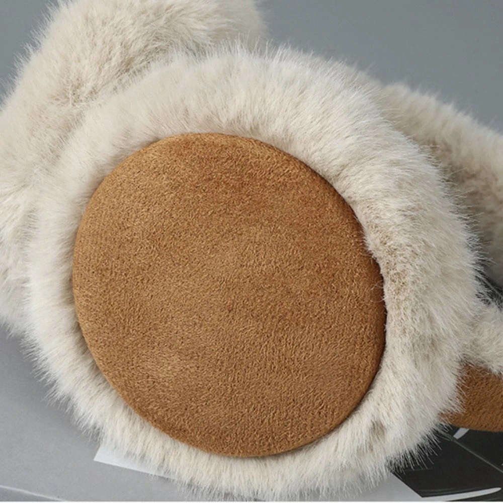 High-quality Plush Earmuffs Winter Warm Foldable Ear Warmer Soft Cold Protection Earflap Outdoor