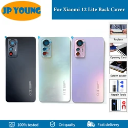 AAA+ quality Back Battery Cover For Xiaomi 12 Lite Battery Cover Back Glass Rear Housing Door case 2203129G Back Battery Cover