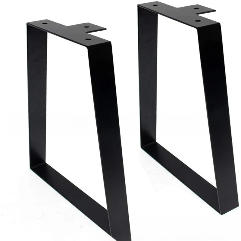 Metal Wrought Iron Support Bracket Furniture Legs Flat Table Feet For Coffee Desk Shoe Stool Home