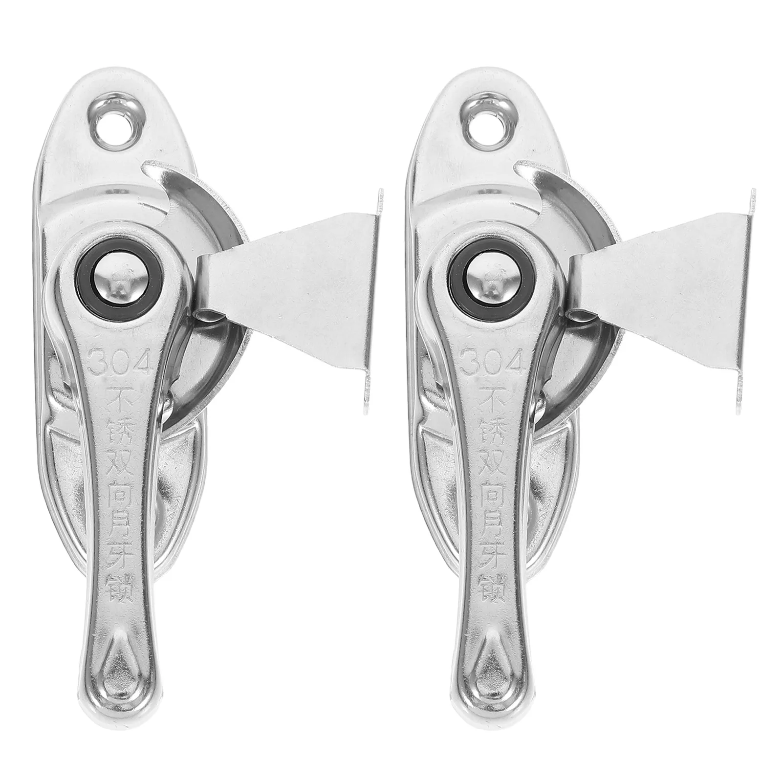 

2 Sets Door and Window Hook Lock Crescent for Security Frame Windows Stainless Steel Buckle Children Safety