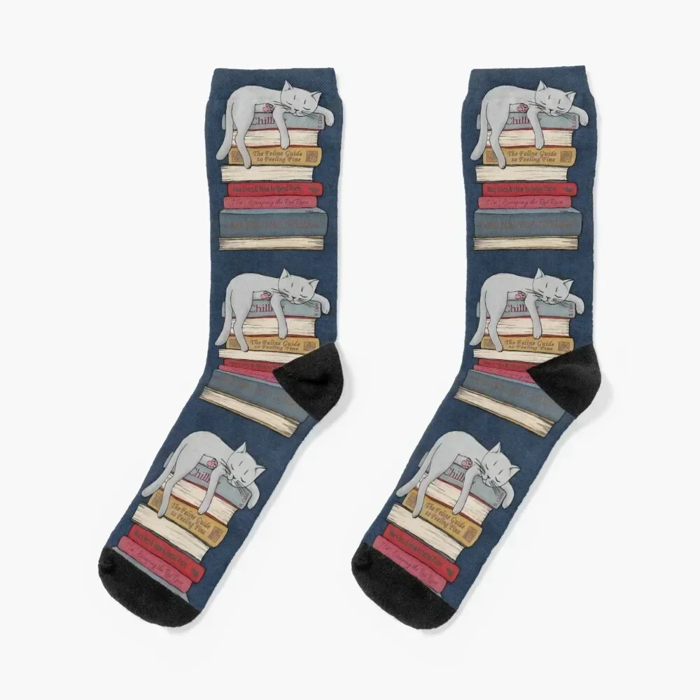 

How to Chill Like a Cat Socks cool Argentina loose Socks For Man Women's