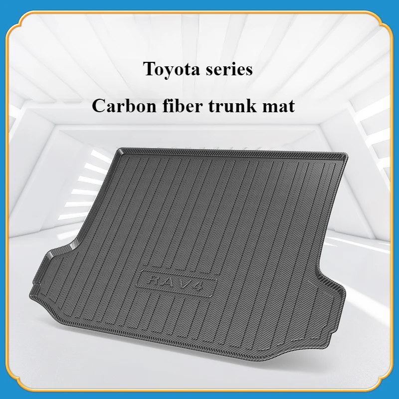 TPV carbon fiber trunk mat suitable for Toyota Sena Asiatic Dragon Asiatic Lion Izawa waterproof wear-resistant tailbox mat