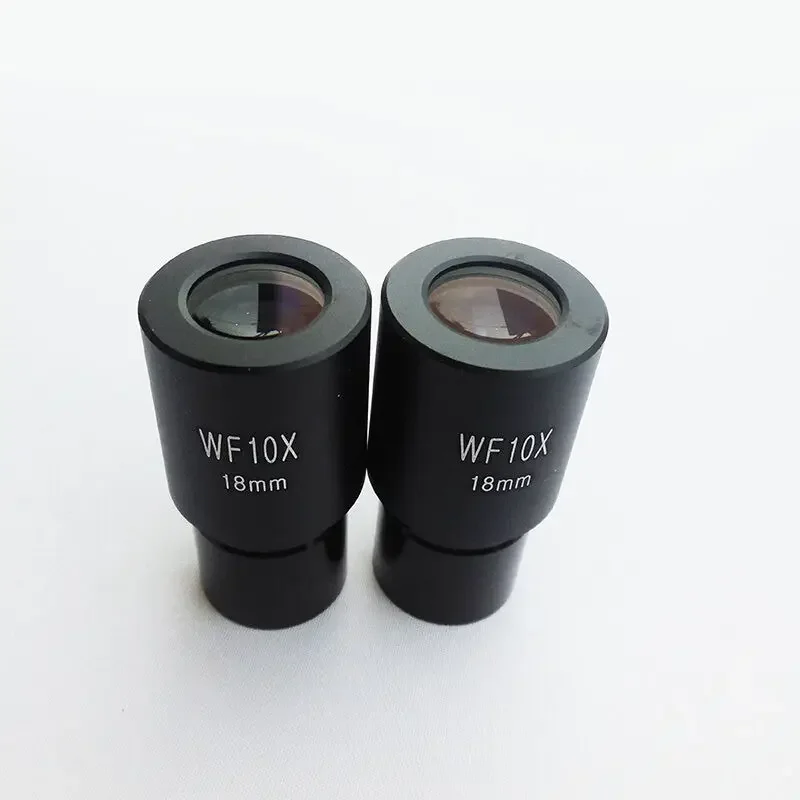 2PCS Widefield Biological Microscope Wide Angle Eyepiece Optical Lens with Mounting Size 23.2mm WF 10x